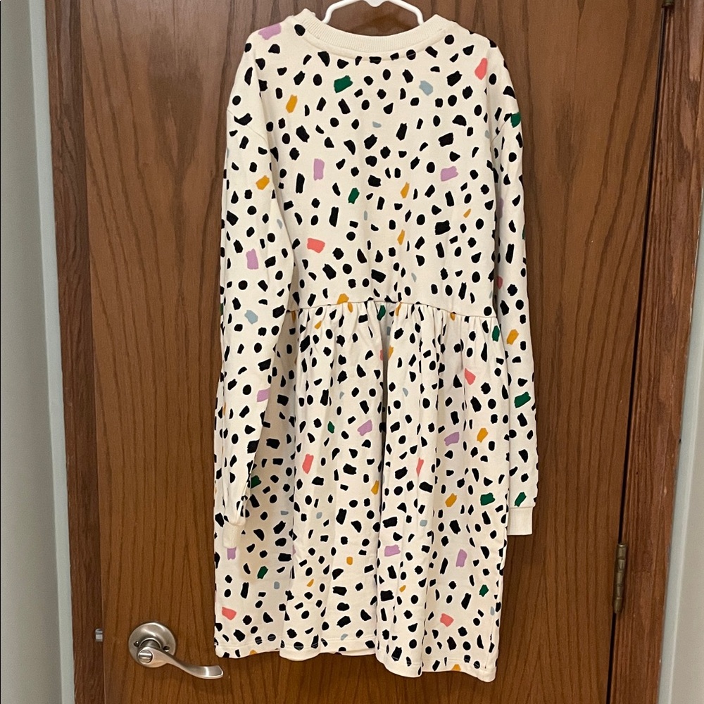 Hanna Andersson NWOT Girls Size 12 Multicolor Patterned polka dot Casual Dress - Picture 9 of 11